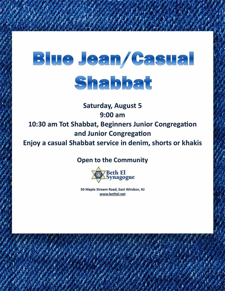 Beth El Blue Jean Shabbat