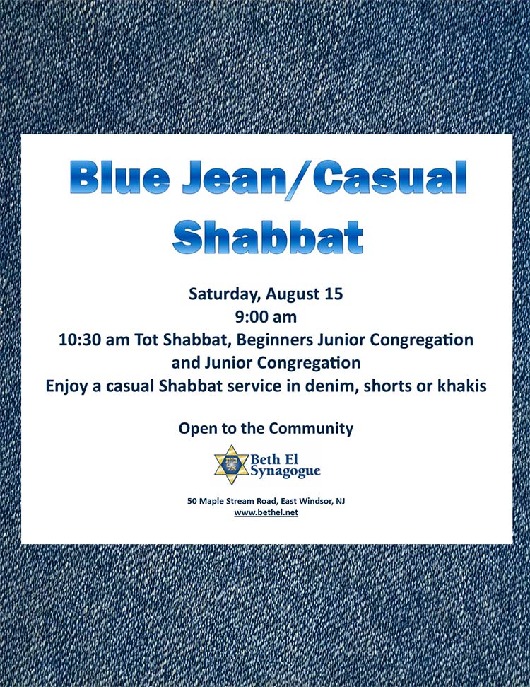 Blue Jean Shabbat 2026 Blue Jean Shabbat 2026