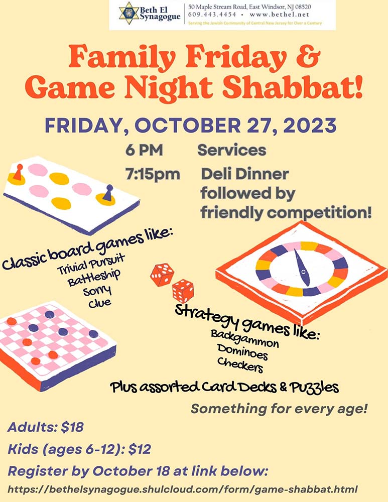Game Night Shabbat