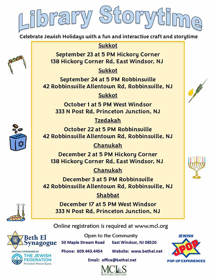 Holiday Storytime Calendar 2026 FALL