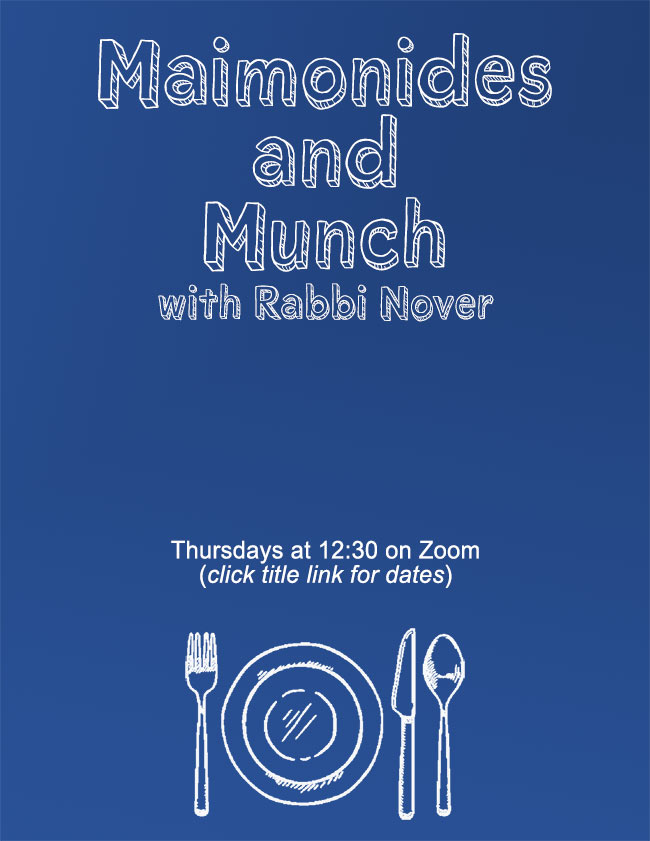 Maimonides and Munch with Rabbi Nover