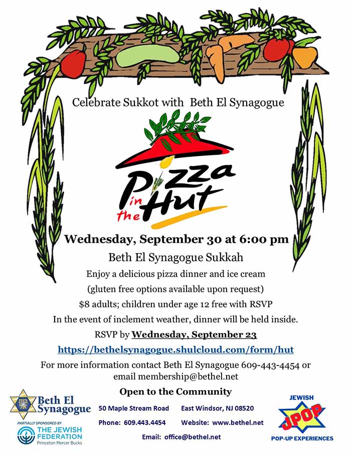 Beth El Synagogue Pizza In The Hut